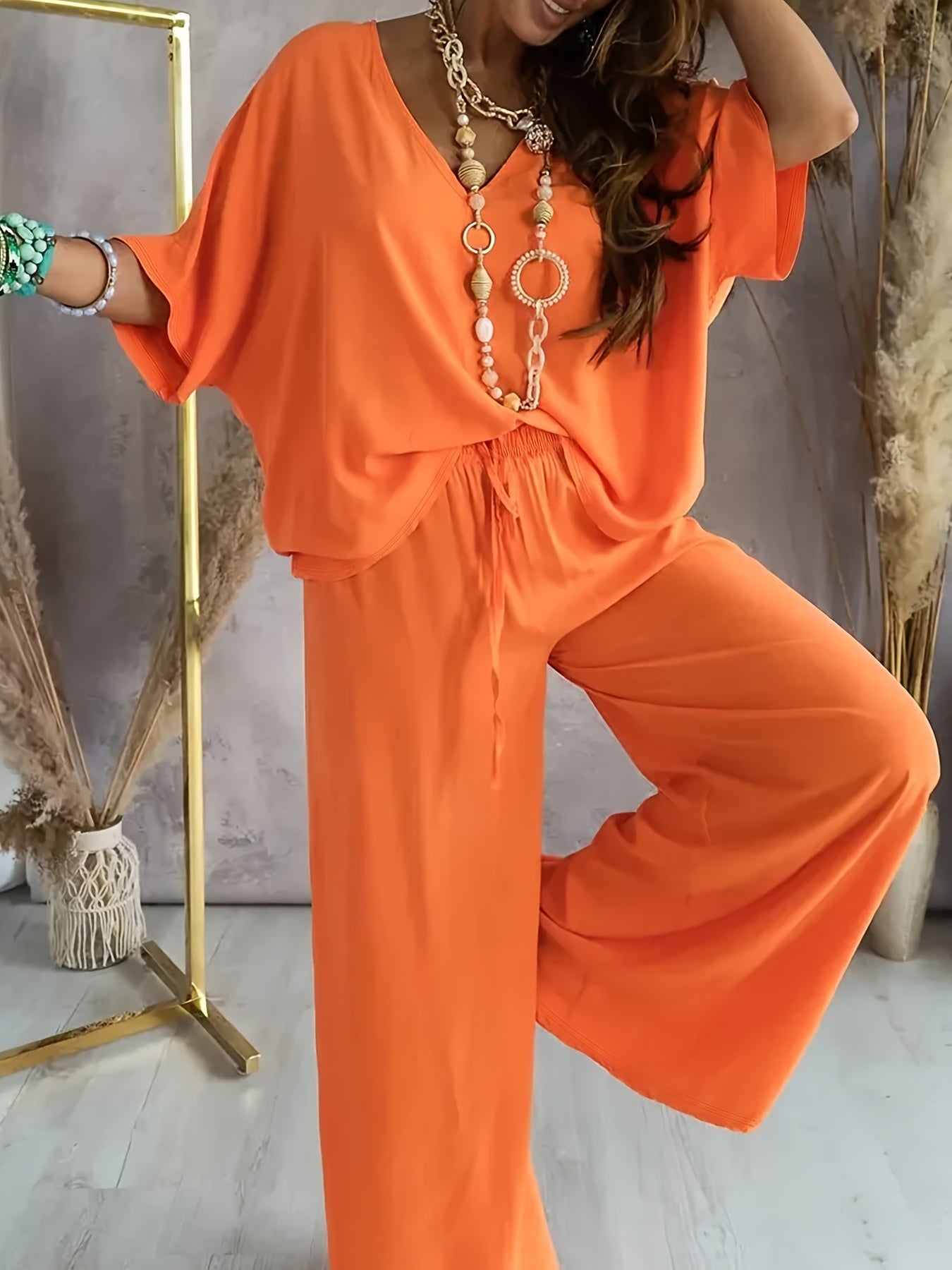Farah™ - Elegante Conjunto de Dos Piezas para Mujer en Color Sólido
