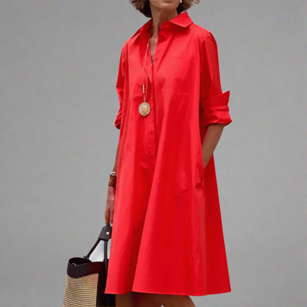 Vestido Polo Elegante Hecho de Tela de Alta Calidad