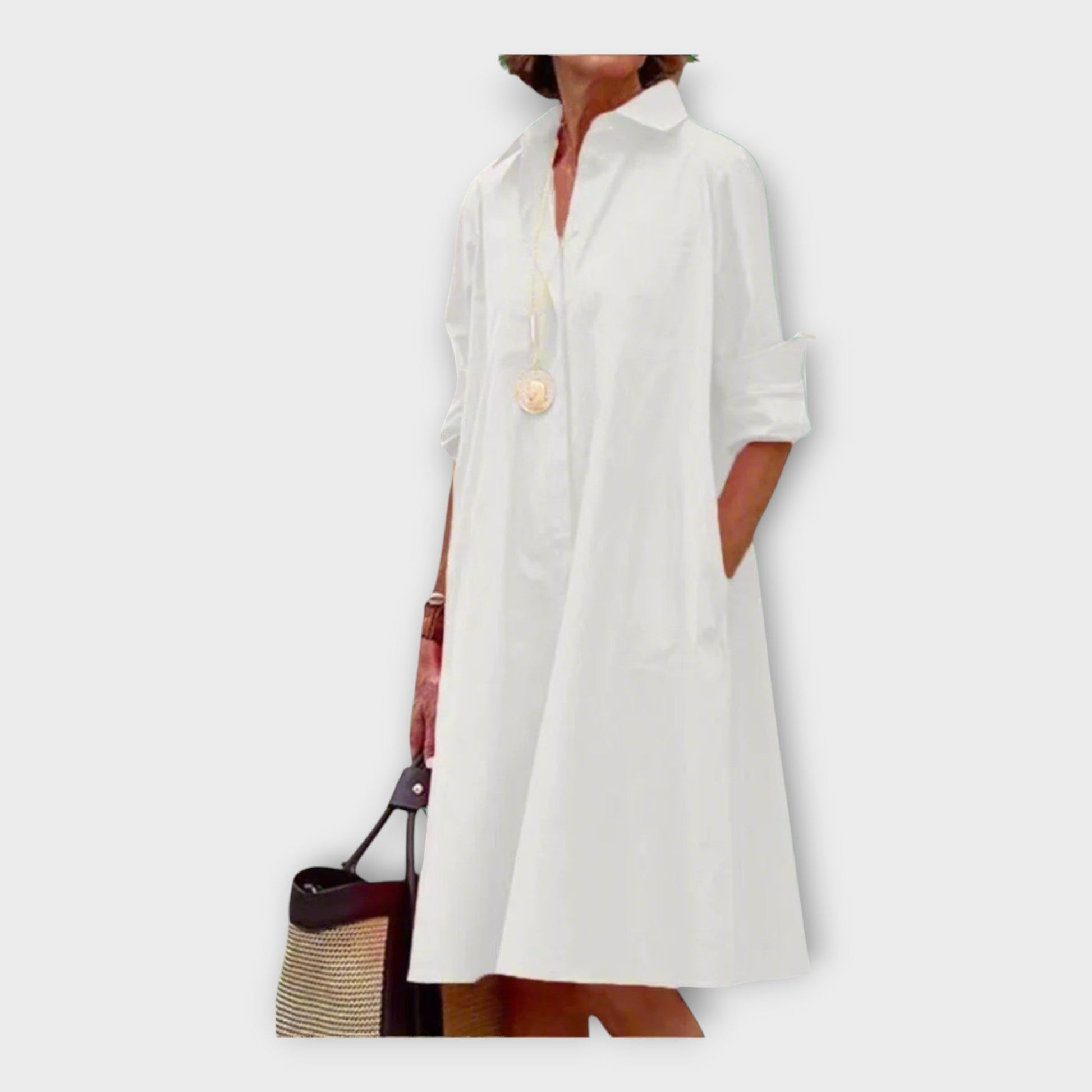 Vestido Hecho a Mano con Patrón Geométrico