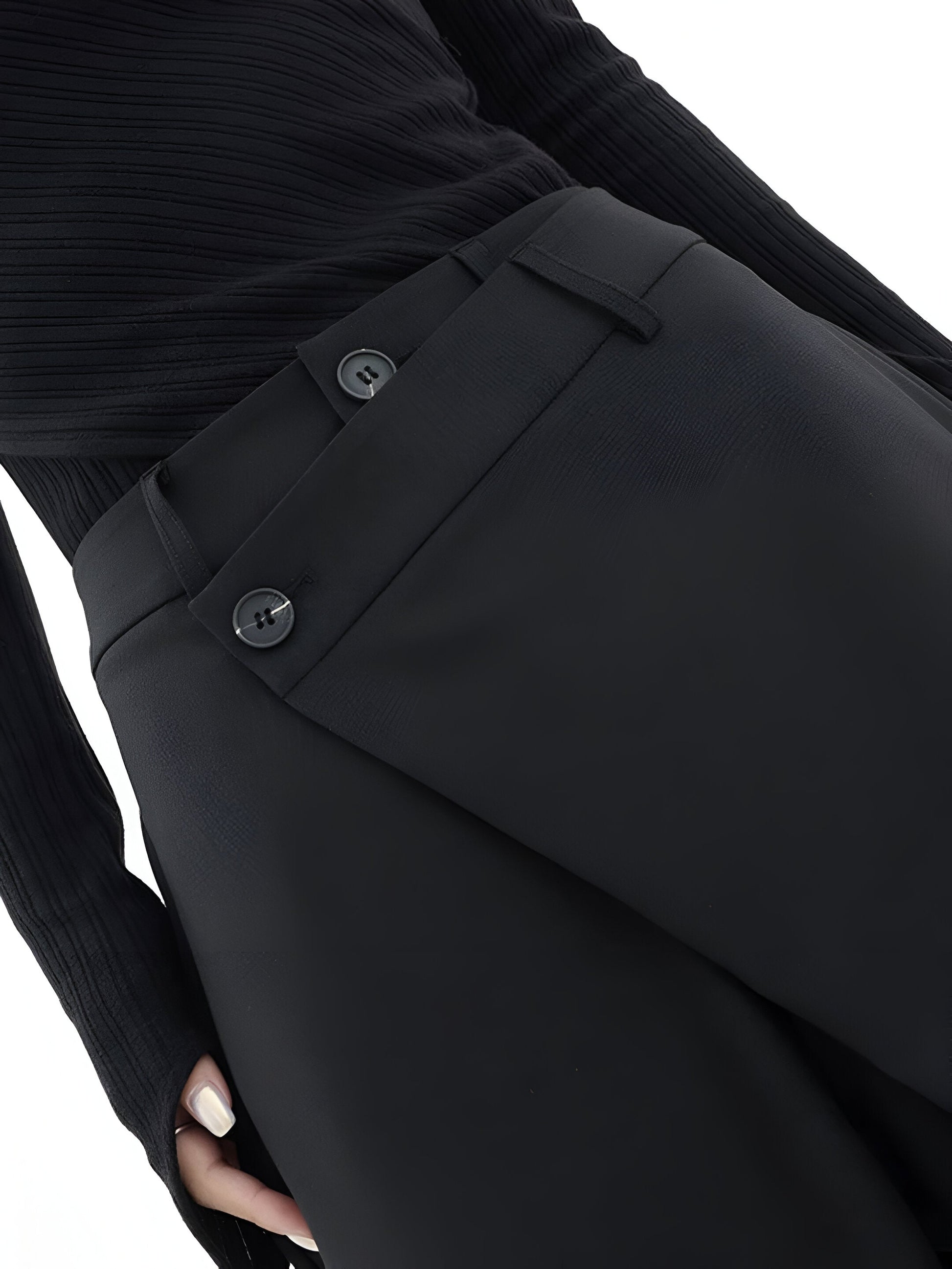 Natalie - Pantalón de Cintura Alta Moderna