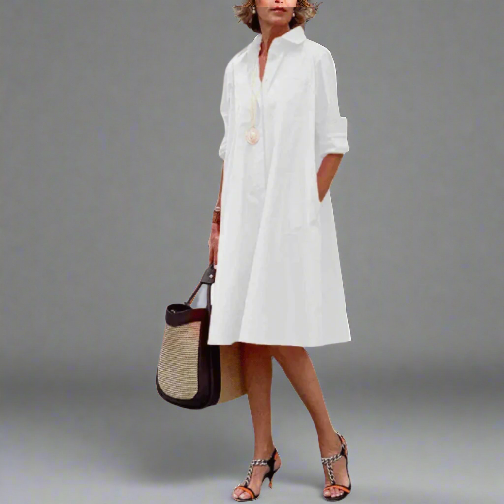 Vestido Polo Elegante Hecho de Tela de Alta Calidad