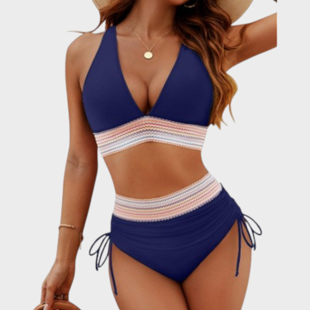 Celeste | Conjunto De Bikini Con Cintura Alta