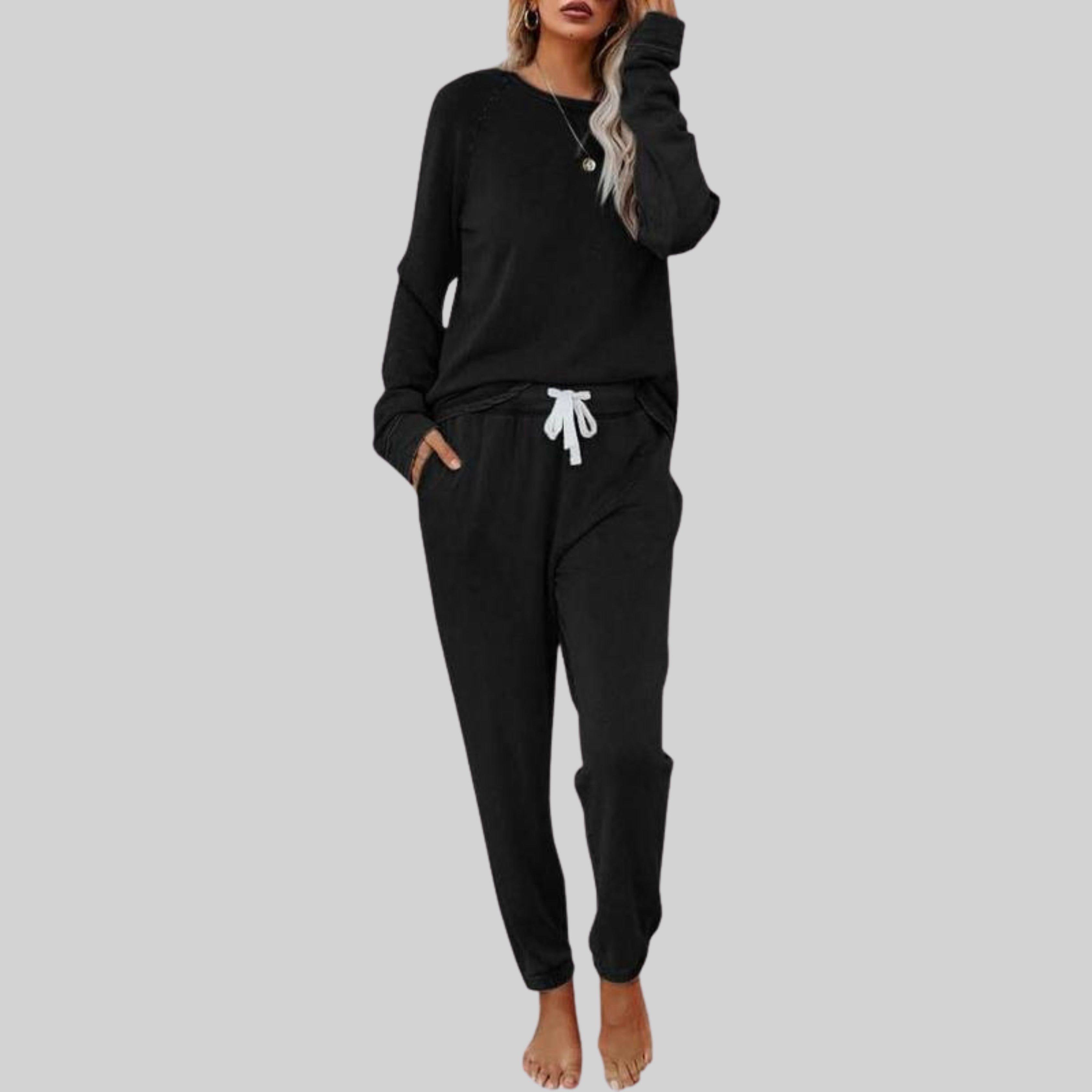 Josie™ - Conjunto Casual de Sudadera y Pantalones Largos