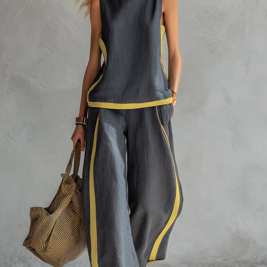 Leila™ | Conjunto Elegante de Algodón y Lino