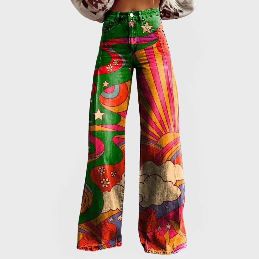 Jeans Elegantes de Corte Amplio