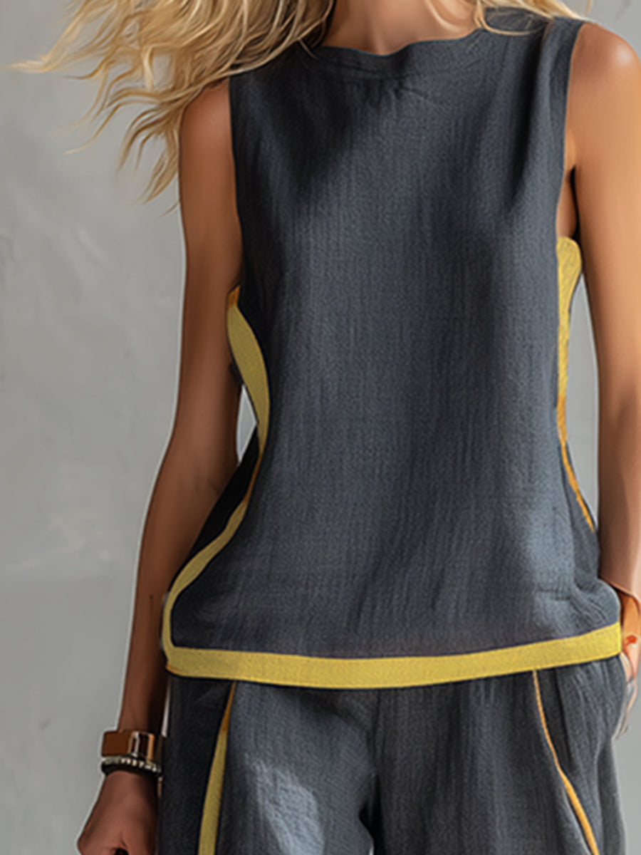 Leila™ | Conjunto Elegante de Algodón y Lino