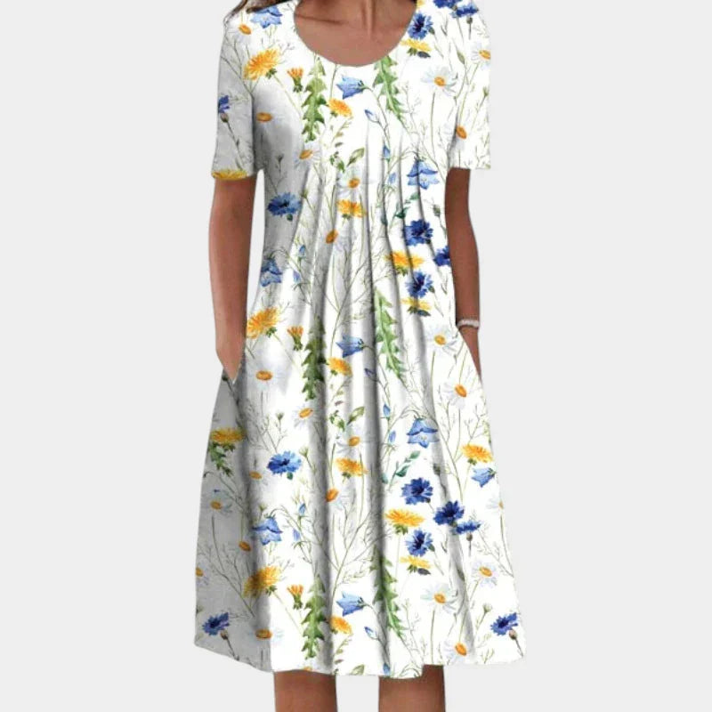 Sofia™ | Vestido Floral con Bolsillos, Estiloso y Casual