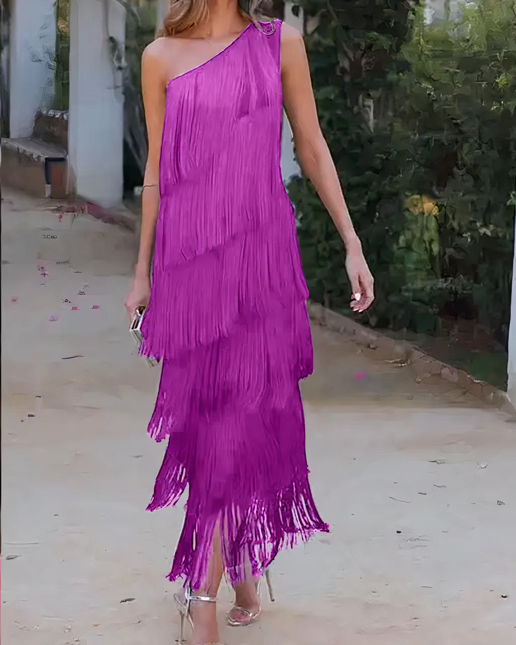AVIV - VESTIDO DE HOMBRO MITAD