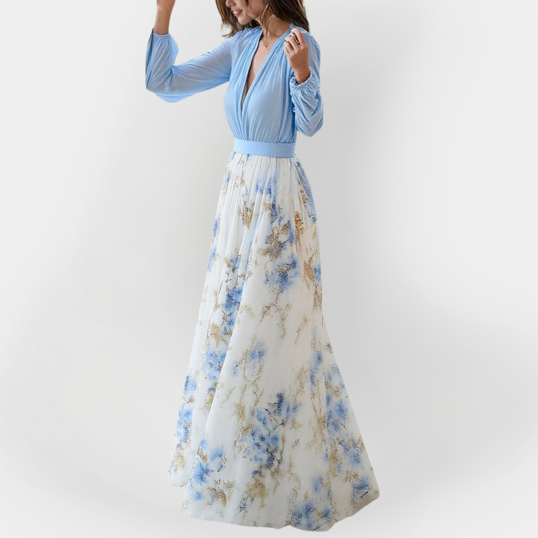 Vestido Maxi con Diseño Floral