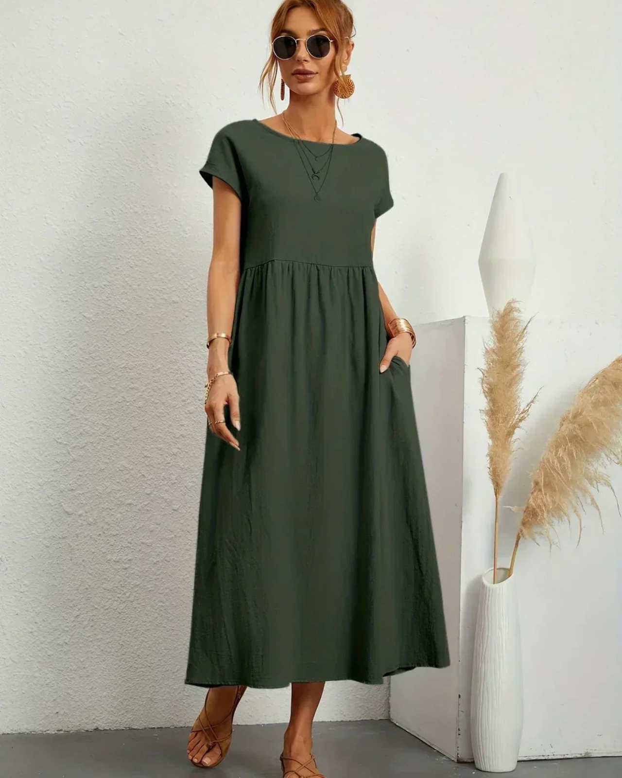 Jessica™ | Vestido Elegante de Cuello Redondo