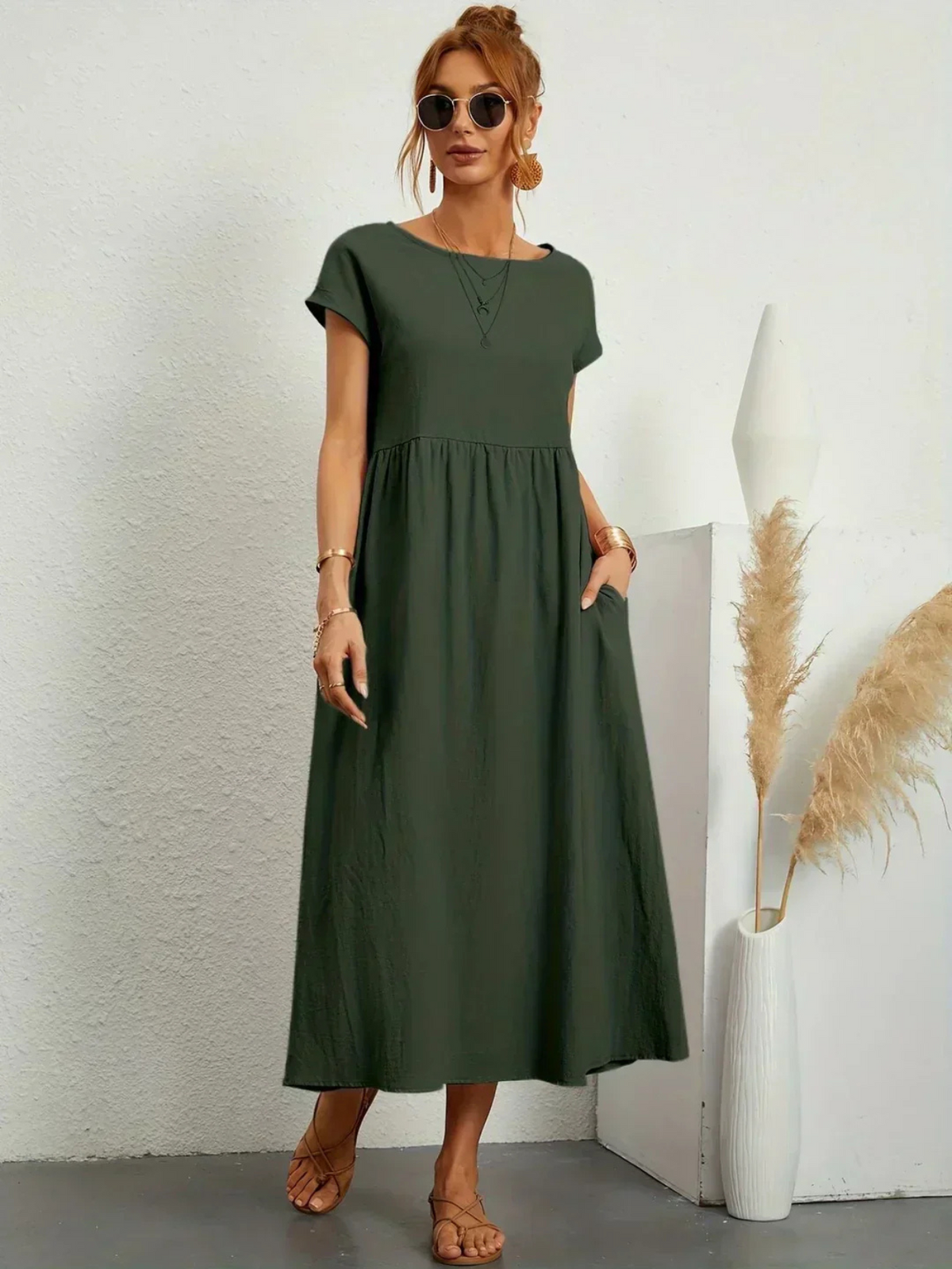 Jessica™ | Vestido Elegante de Cuello Redondo