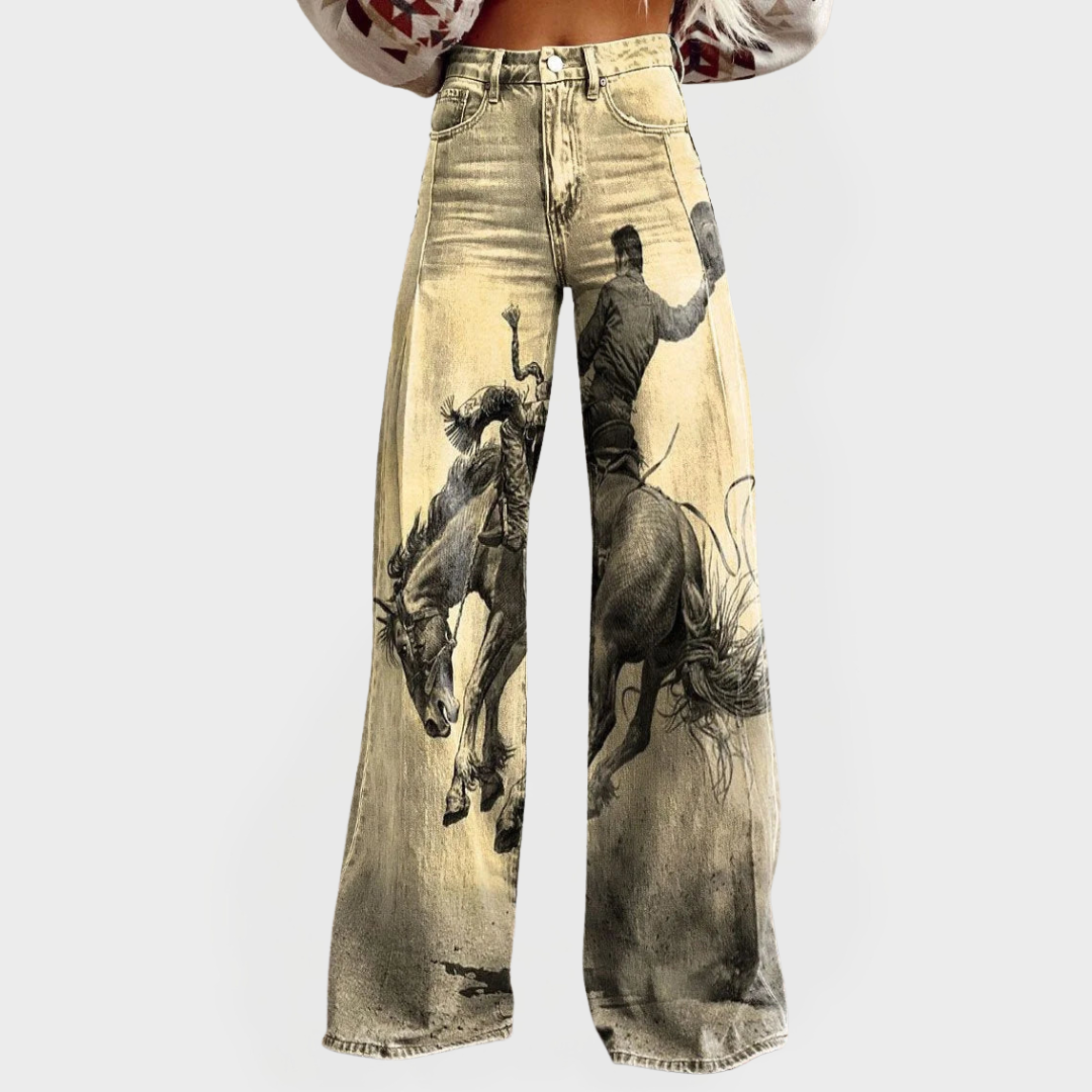 Jeans Cómodos con Piernas Anchas y Corte Relajado