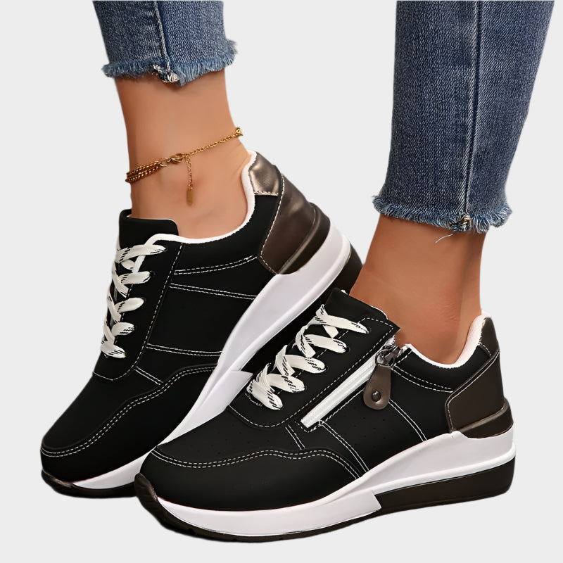 Zapato Ortopédico con Cremallera y Suela Gruesa