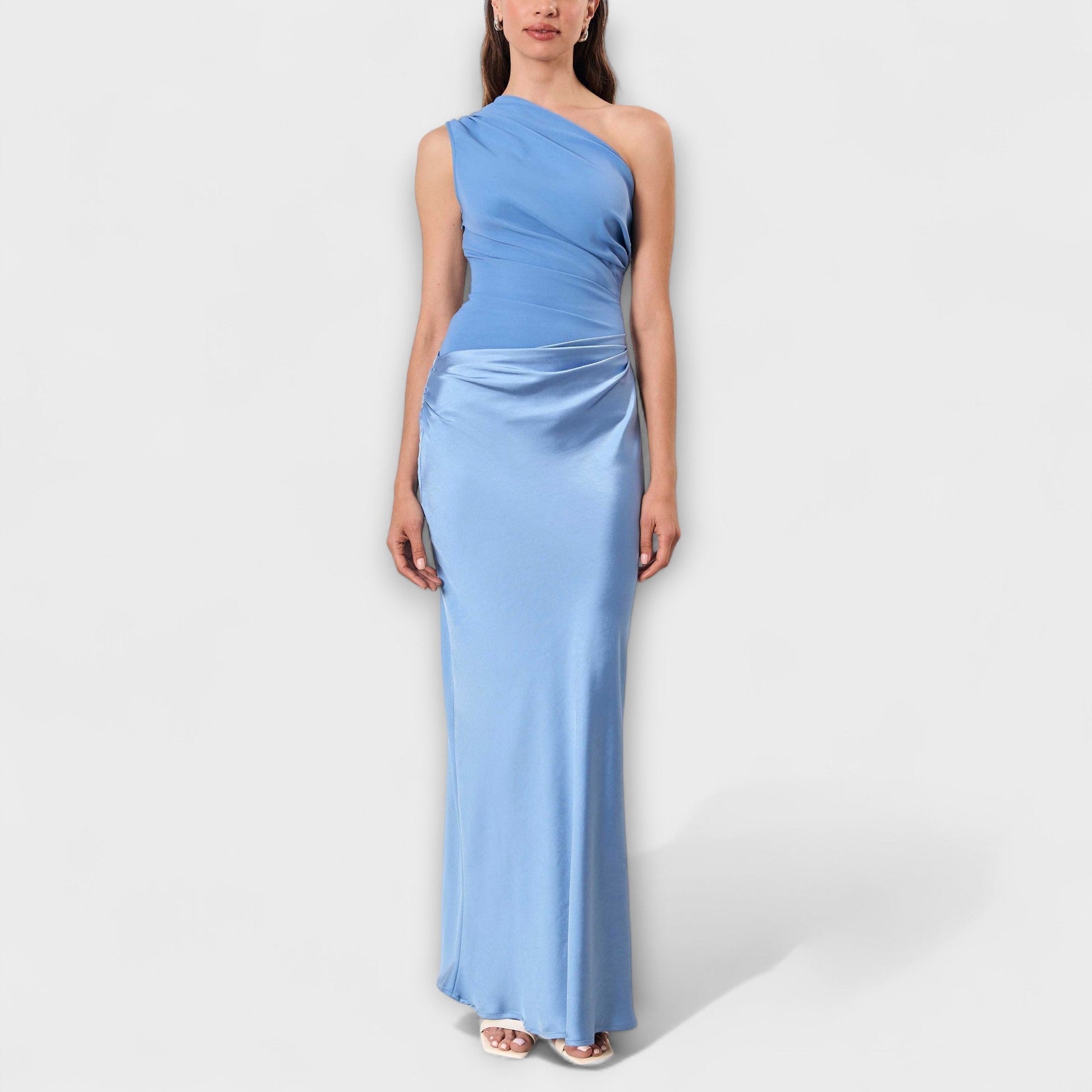 Vestido Maxi con Hombro Descubierto