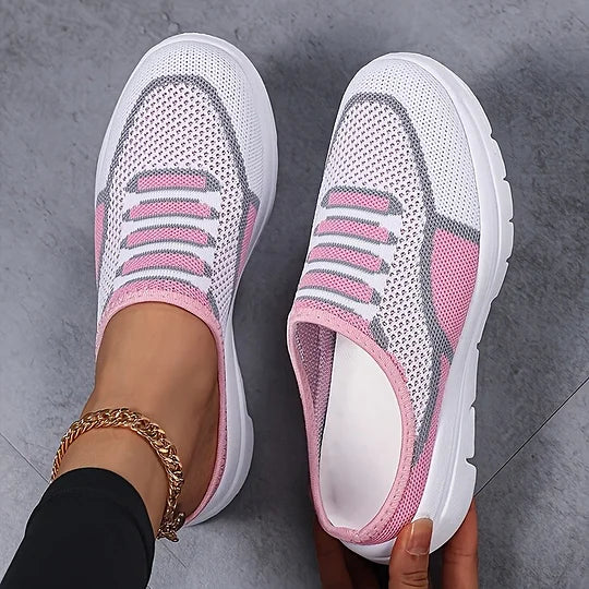 Zapatillas de mujer Slip-On de malla elegantes y transpirables
