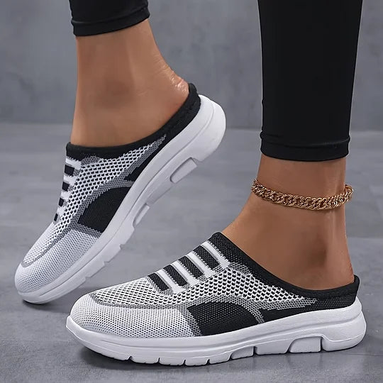 Zapatillas de mujer Slip-On de malla elegantes y transpirables
