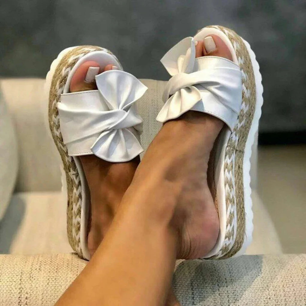 Marina | Sandalias de plataforma con lazo de primavera para mujer