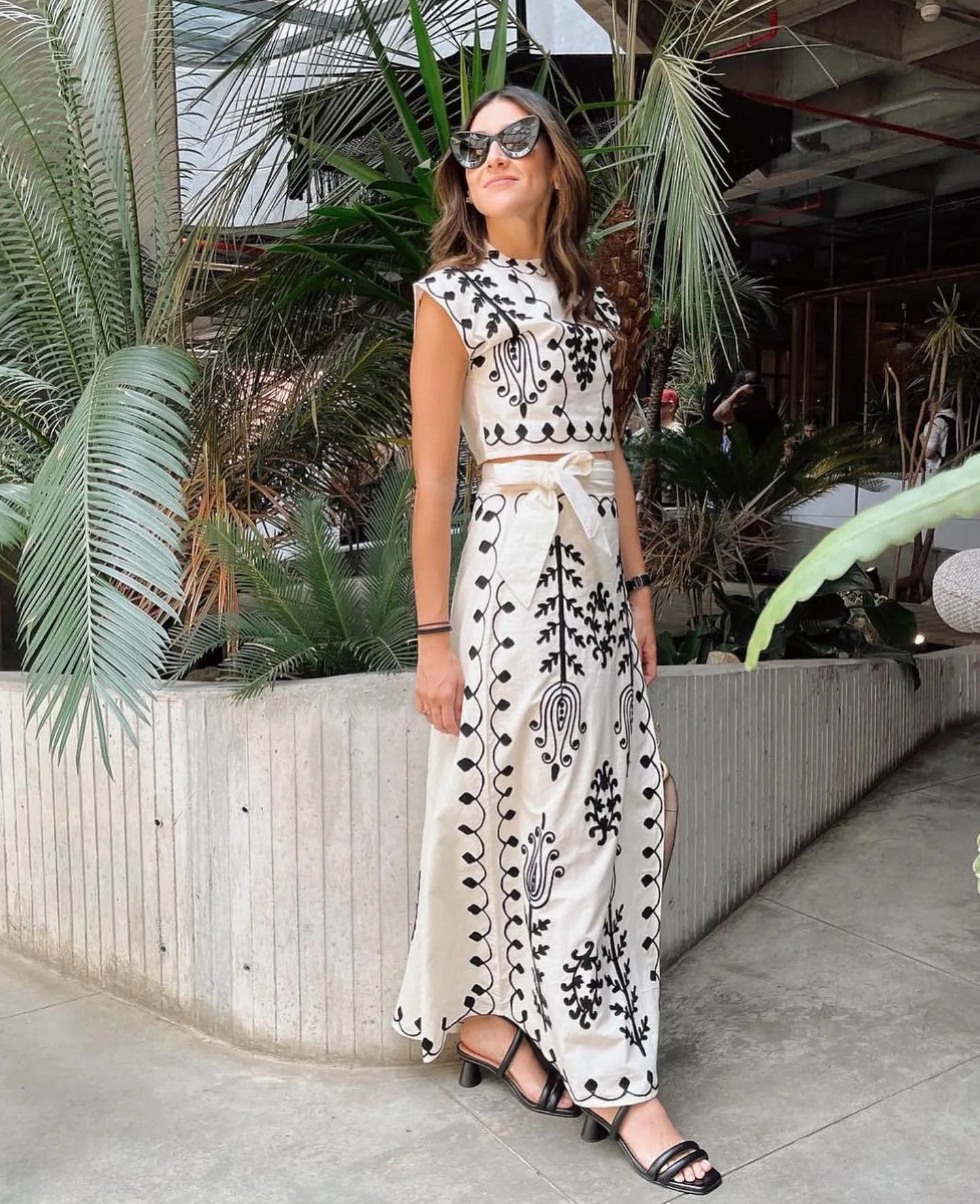 Camilla™ | Conjunto Impreso, Top y Falda