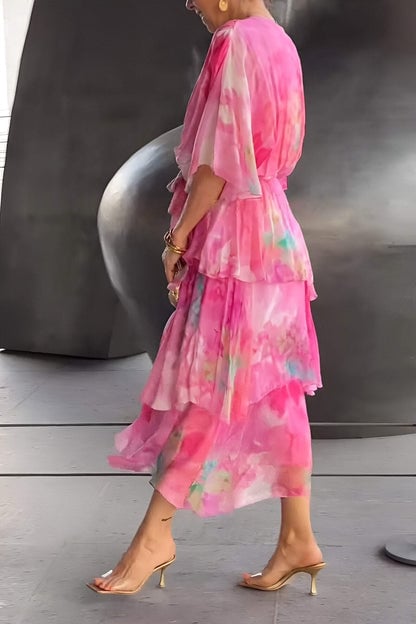Linda | Vestido Elegante y Estiloso con Capas