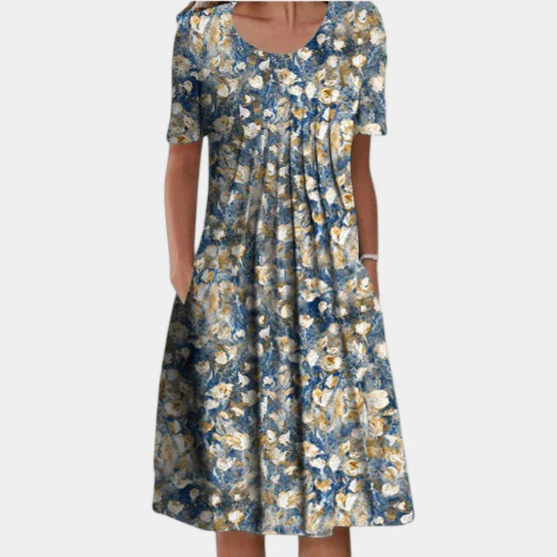 Sofia™ | Vestido Floral con Bolsillos, Estiloso y Casual