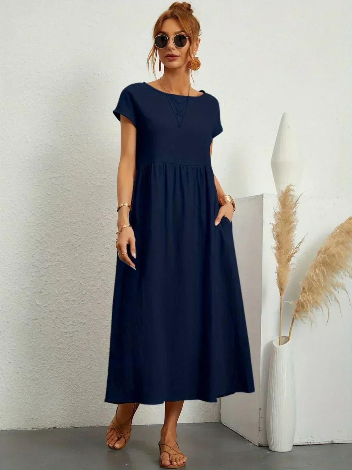 Jessica™ | Vestido Elegante de Cuello Redondo
