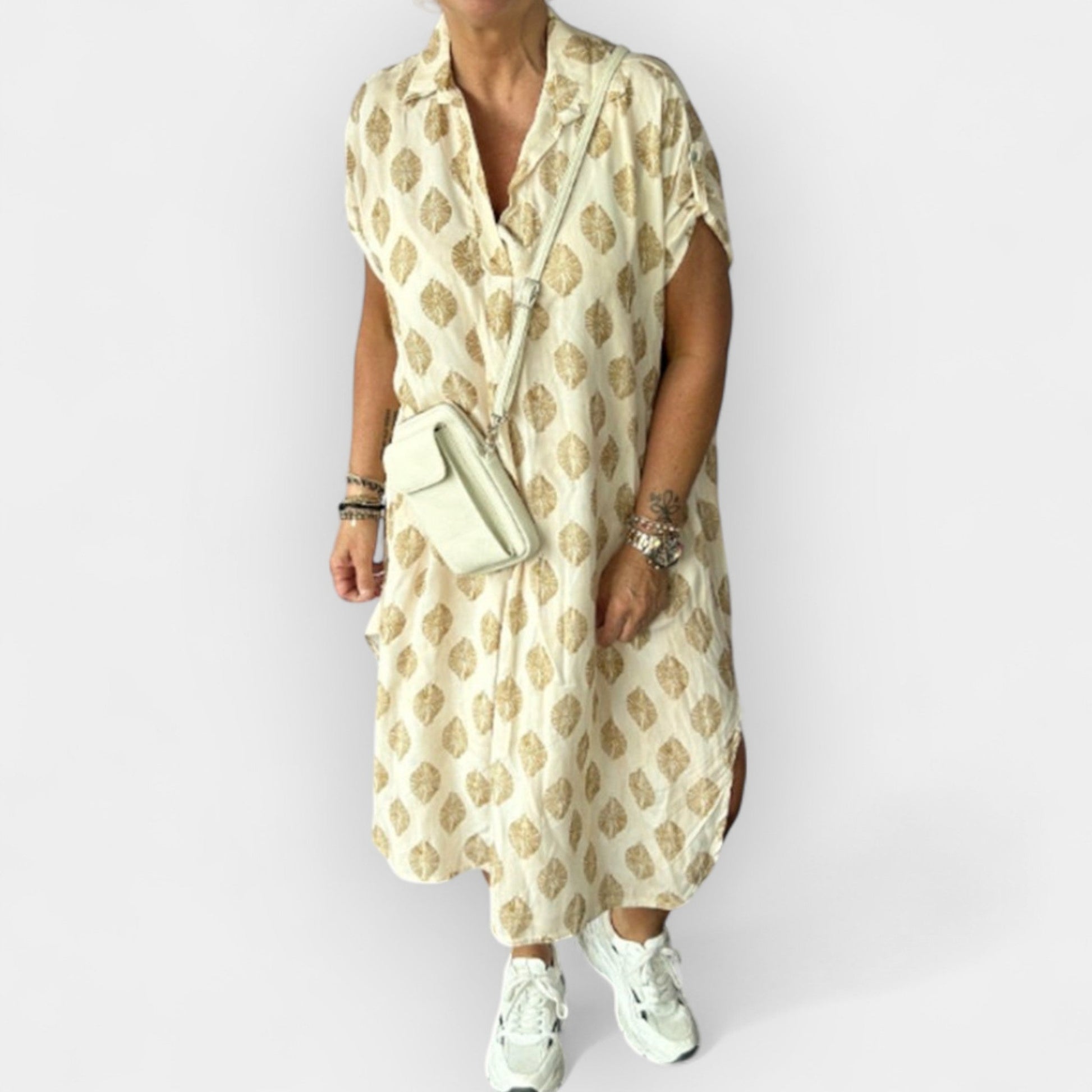 Vestido de Verano Liviano con Escote en V
