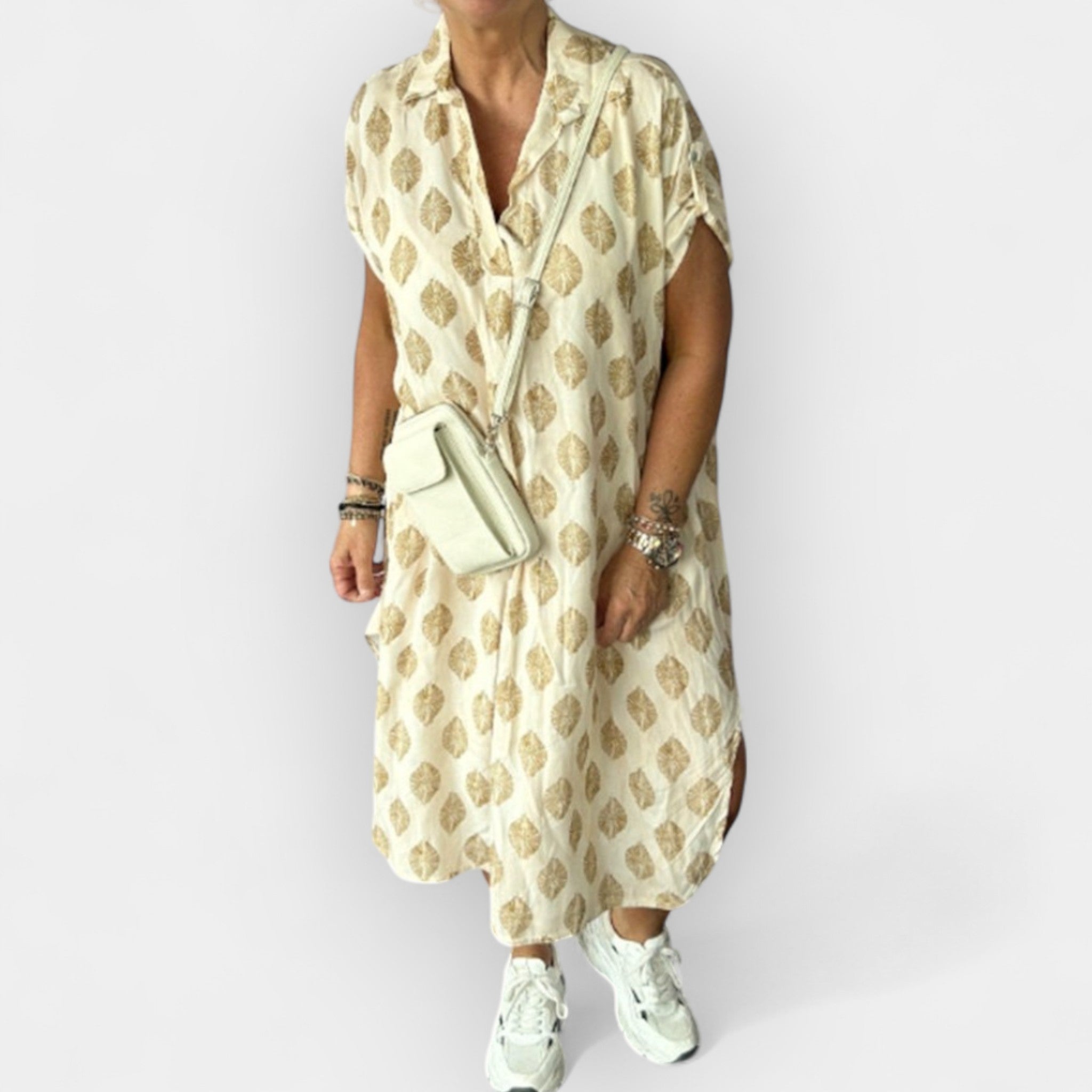 Vestido de Verano Liviano con Escote en V
