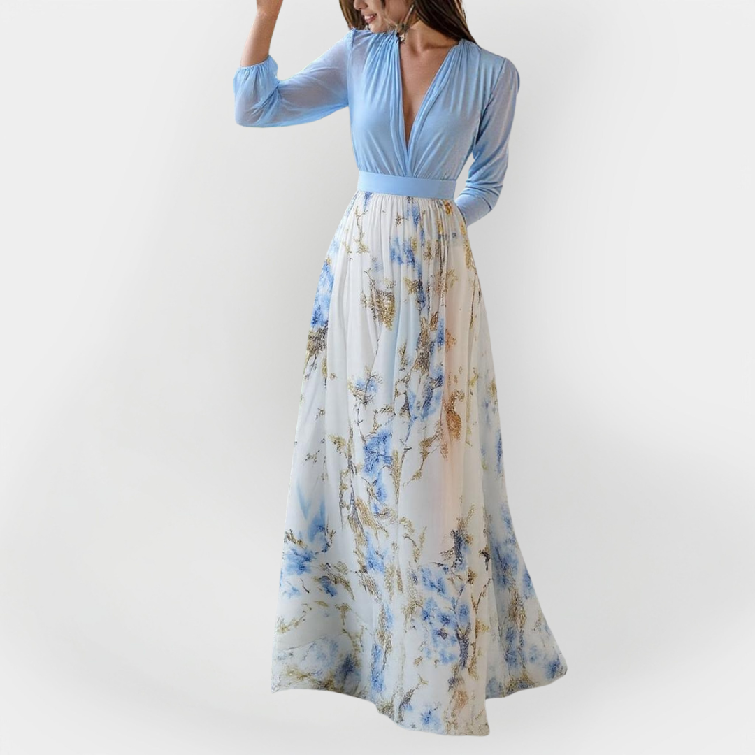 Vestido Maxi con Diseño Floral