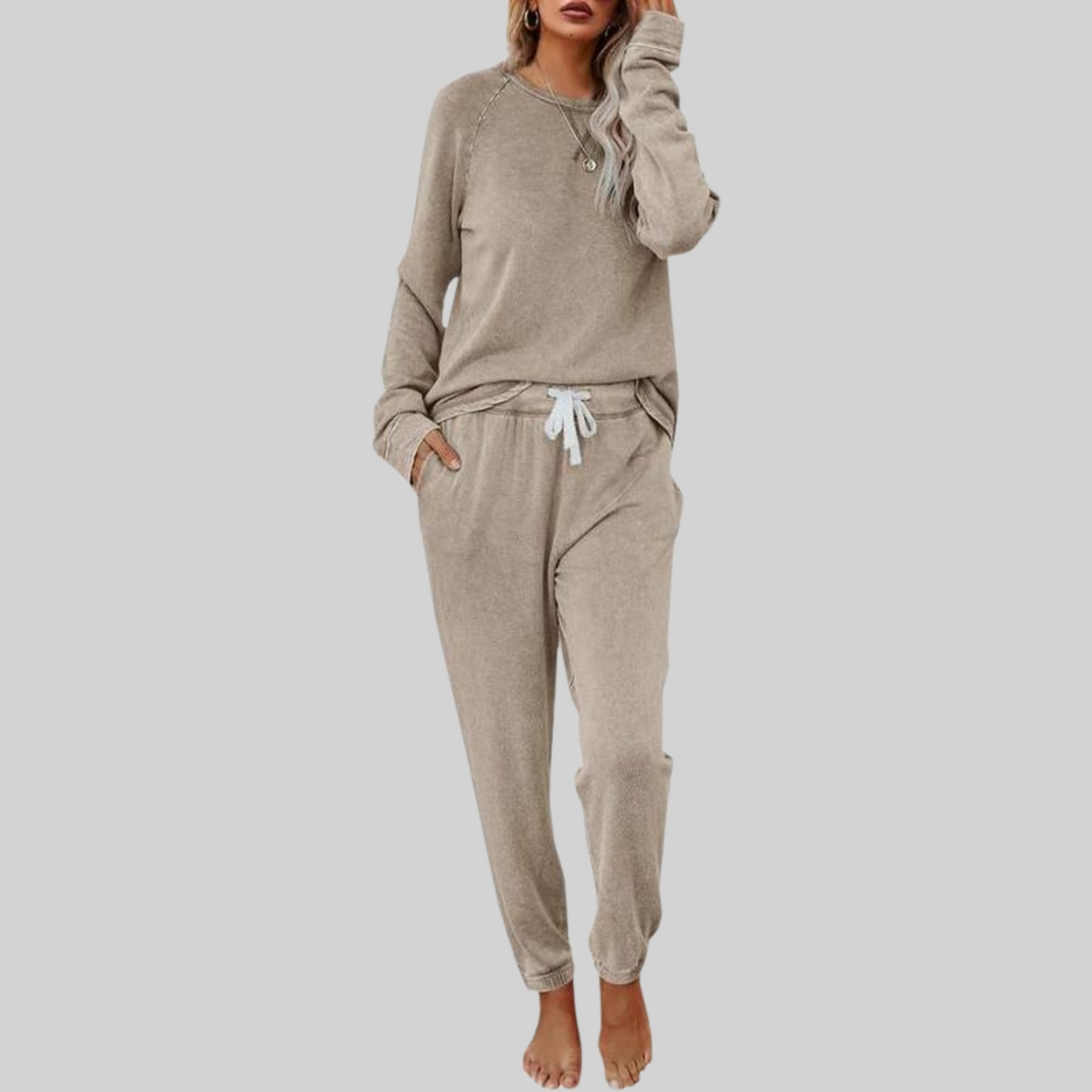 Josie™ - Conjunto Casual de Sudadera y Pantalones Largos