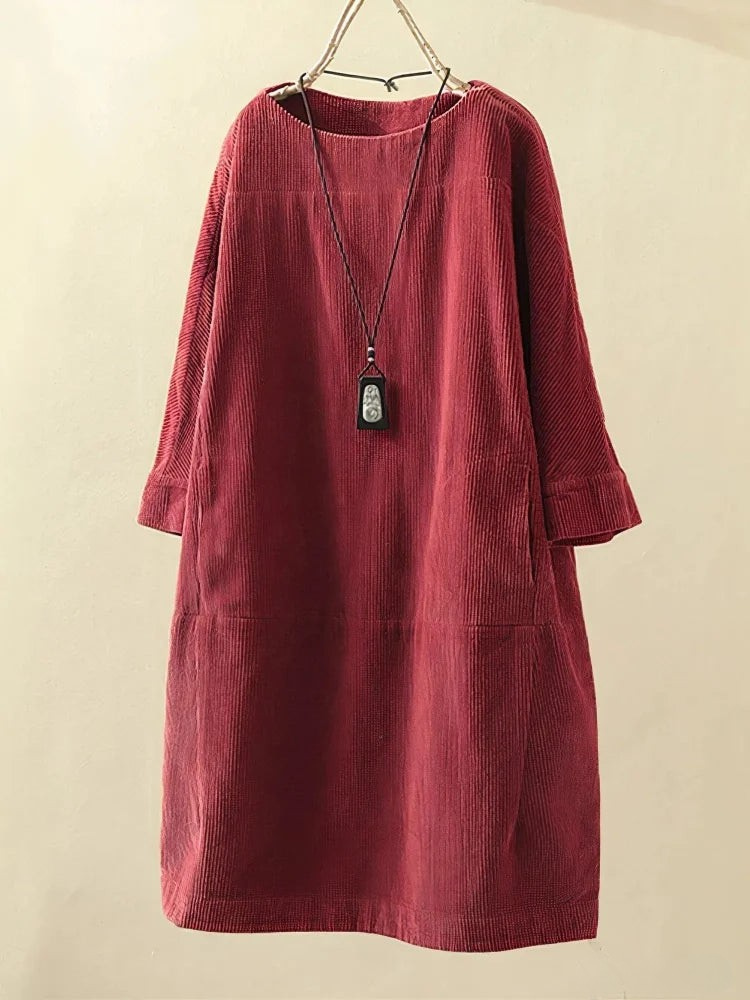No Dualidad | Vestido casual vintage de pana