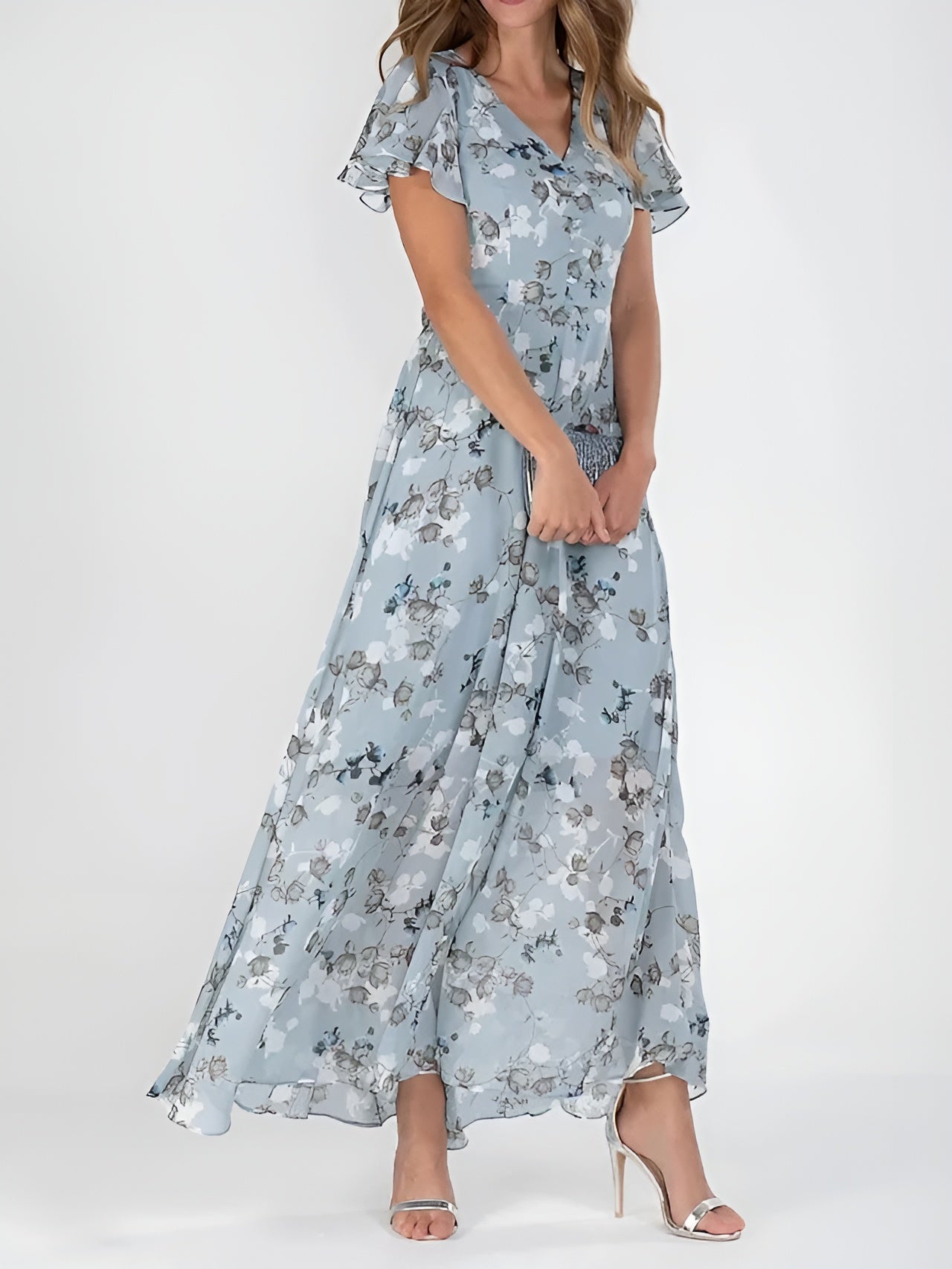 Vestido Elegante que Cubre el Abdomen