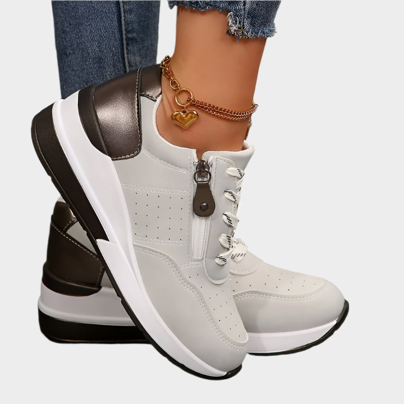 Zapato Ortopédico con Cremallera y Suela Gruesa