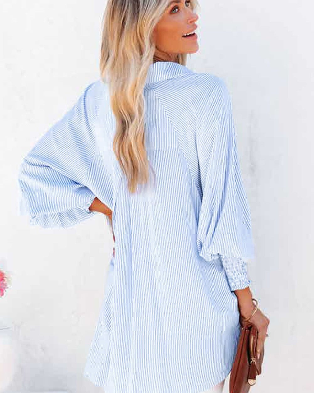 CAMISA OVERSIZE DE RAYAS