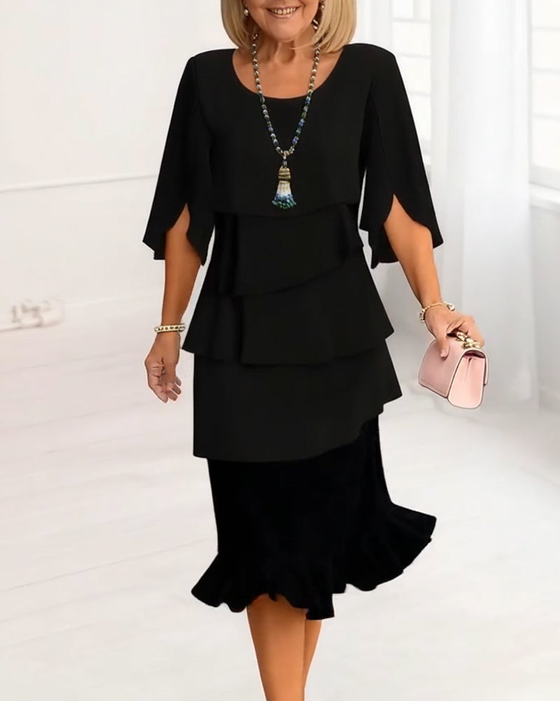 Patricia™ - Elegante vestido de confort con volantes
