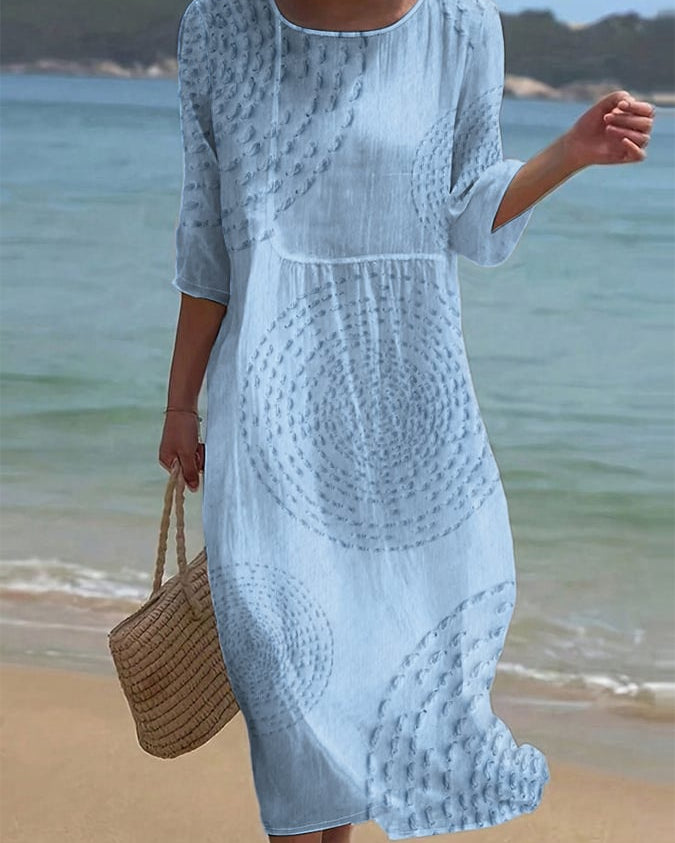 Vestido casual de mujer bordado