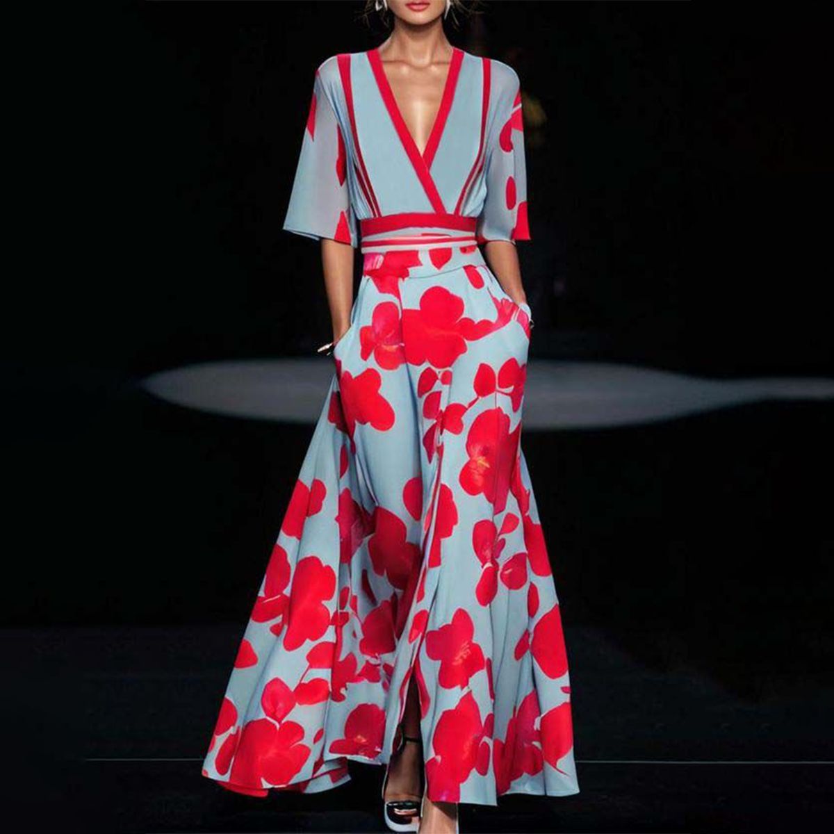 AYANA - VESTIDO DE MANGA ELEGANTE