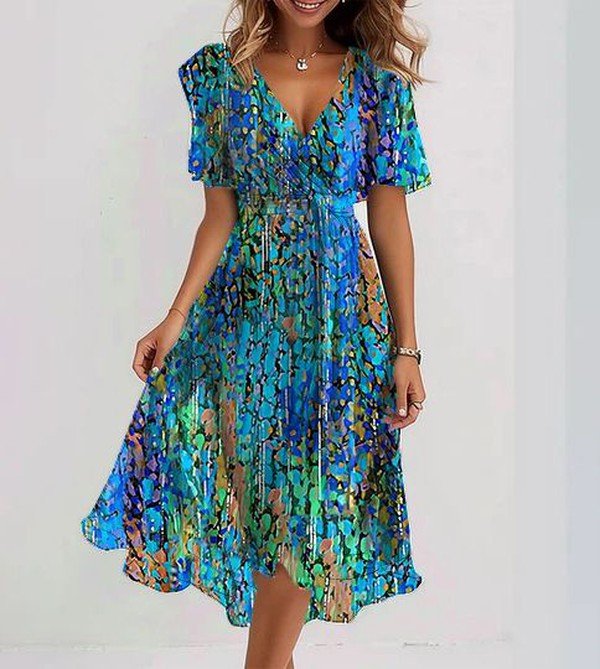 Sapphire | Vestido Midi Azul Brisa