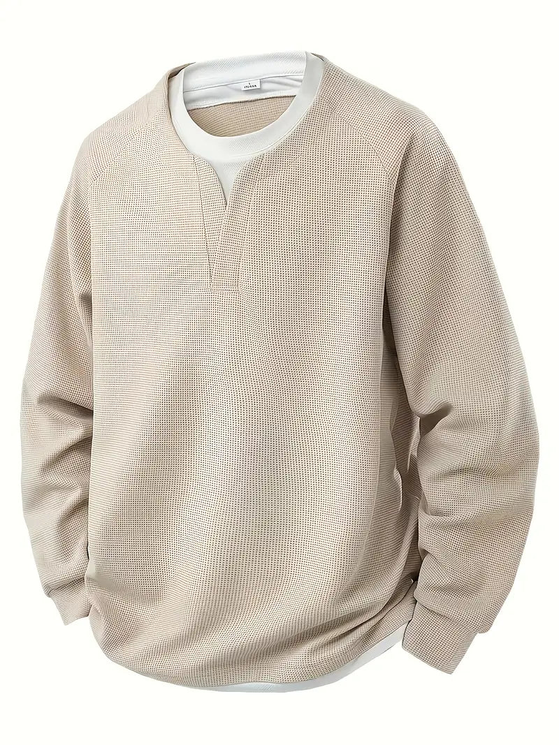 JAMES – SUDADERA CAPA TEXTURADA CON ESCOTE EN V