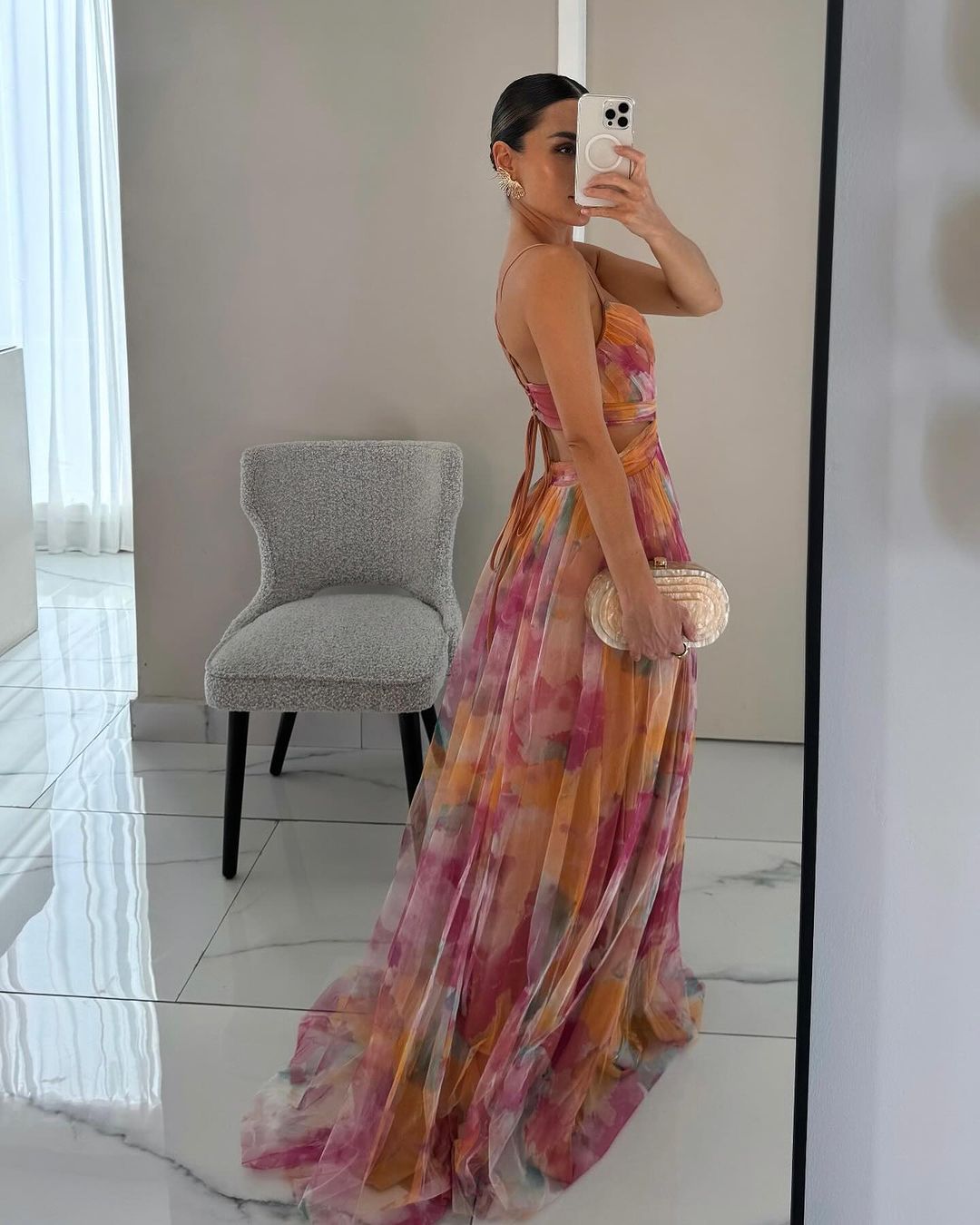 Gisele | Vestido Maxi Floral Halagador
