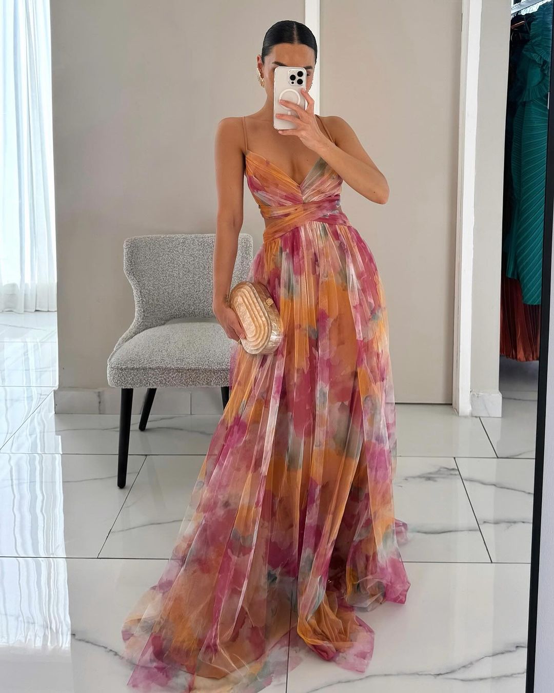 Gisele | Vestido Maxi Floral Halagador