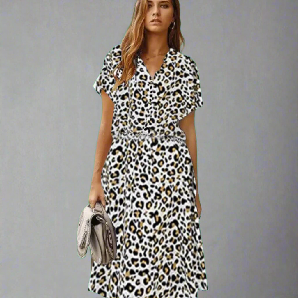 Vestido de Verano Hecho de Tejido Exquisito