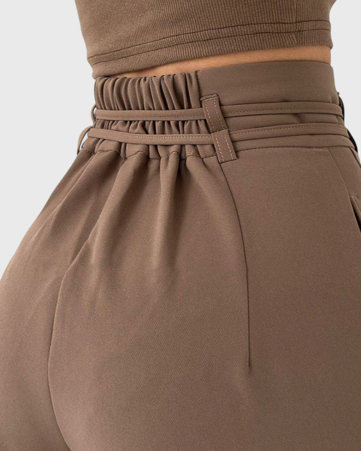 Sophie Pantalones de pierna ancha con cordones