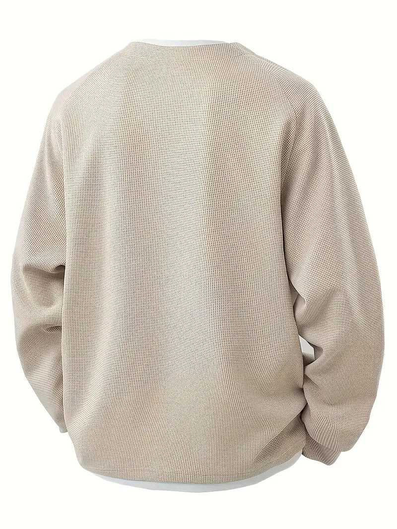 JAMES – SUDADERA CAPA TEXTURADA CON ESCOTE EN V