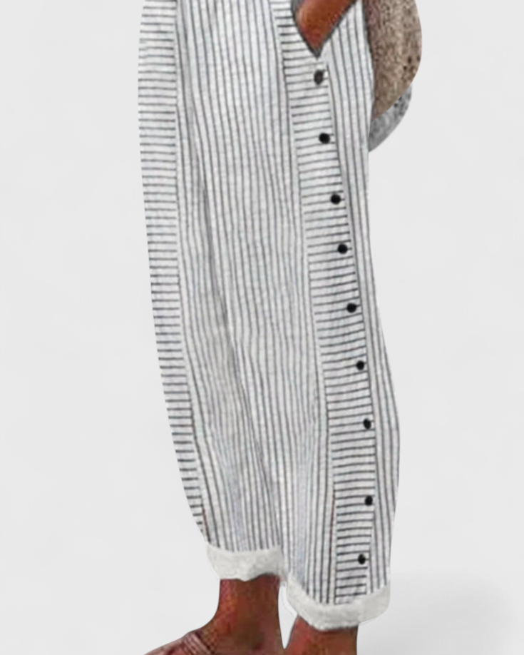 Isoldean | Pantalones Cortos de Verano a Rayas