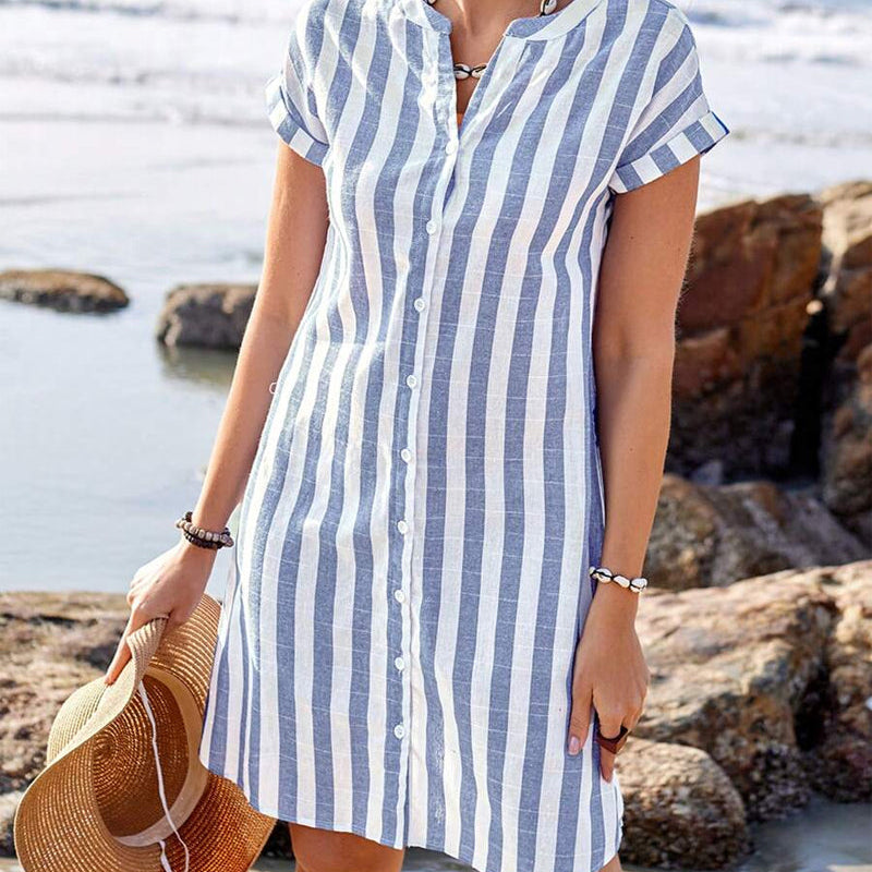 MIRANDA – VESTIDO CAMISERO A RAYAS BREEZE