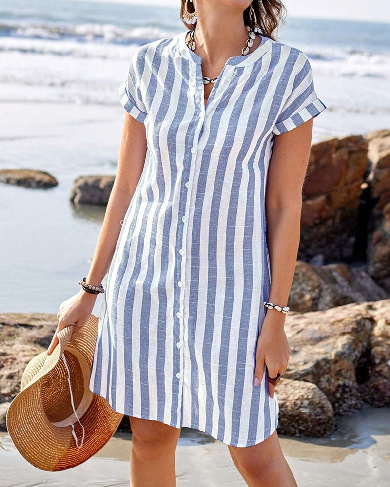 MIRANDA – VESTIDO CAMISERO A RAYAS BREEZE