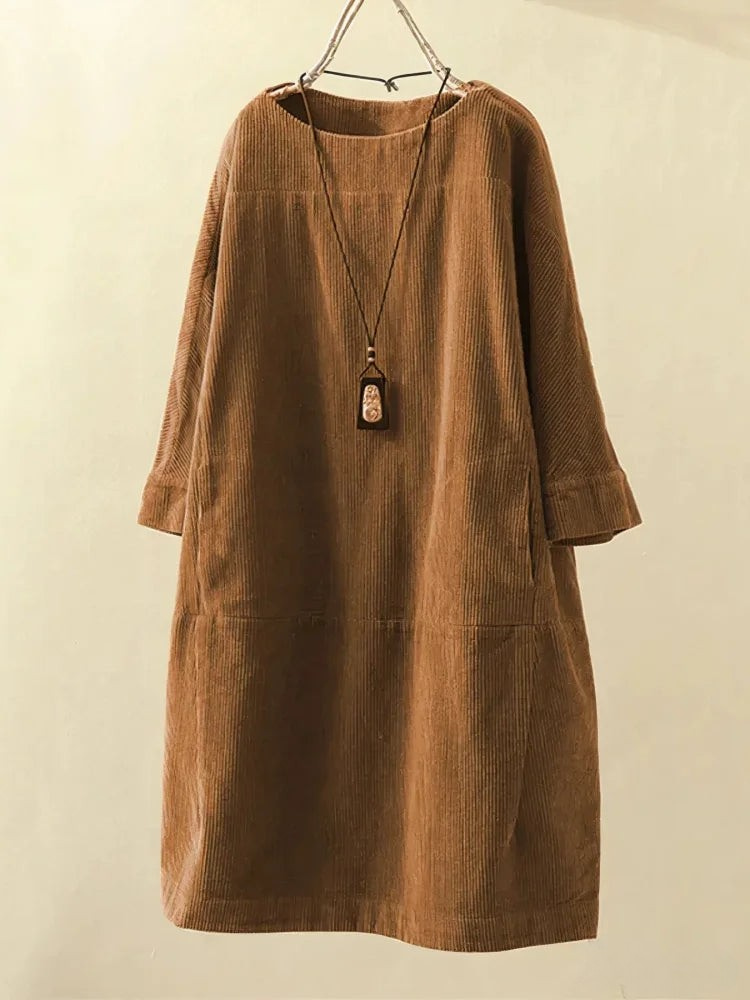 No Dualidad | Vestido casual vintage de pana