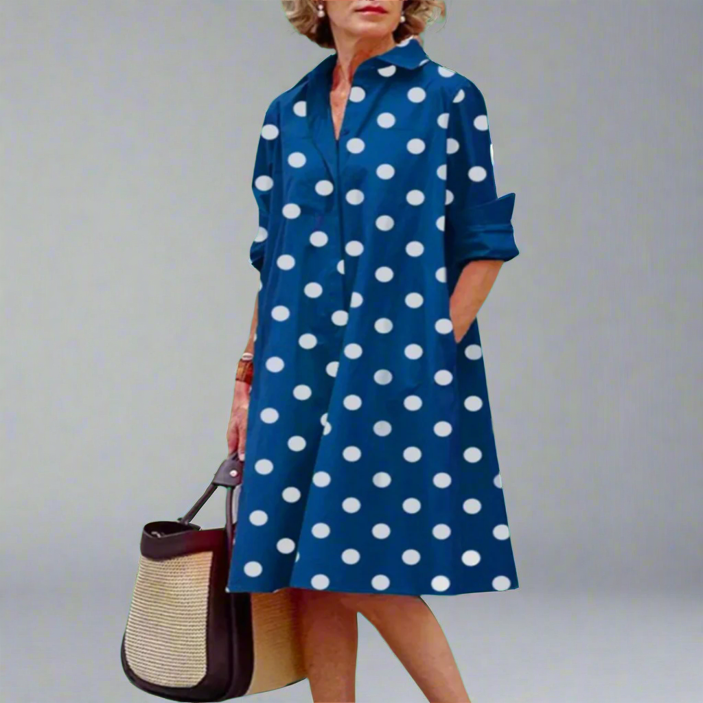 Vestido de Lunares Hecho a Mano