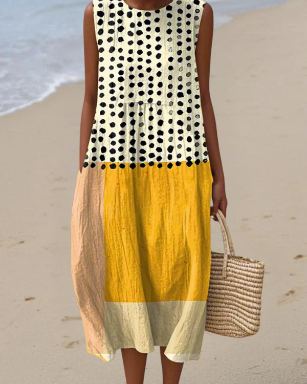 Leah | Vestido Midi de Lunares
