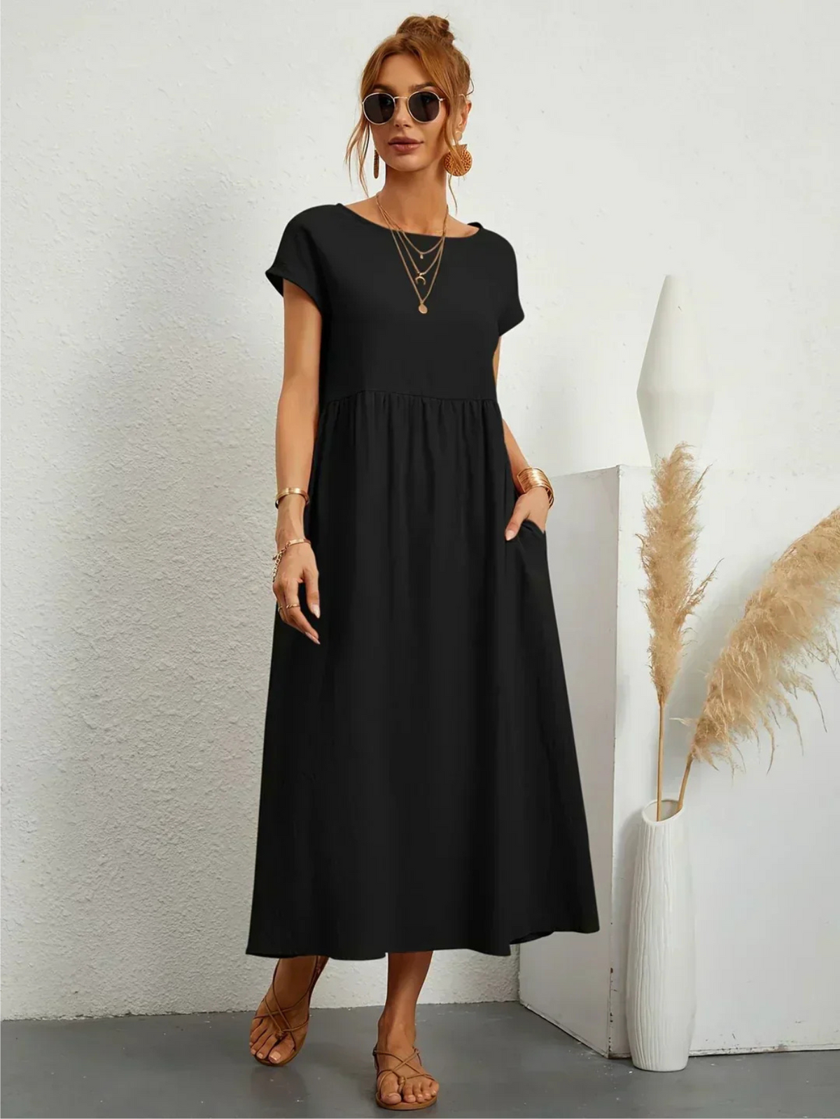 Jessica™ | Vestido Elegante de Cuello Redondo